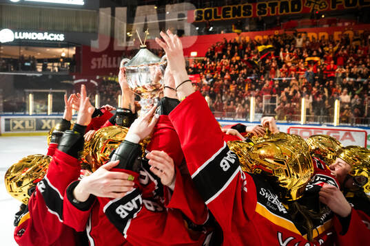 Luleås spelare jublar
