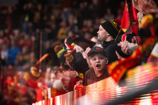 Luleås supportrar jublar