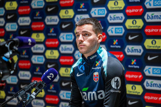 Hugo Vetlesen of the Norwegian national football team
