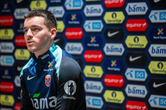 Hugo Vetlesen of the Norwegian national football team