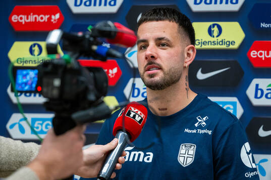 Aron Dønnum of the Norwegian national football team