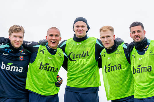 Goalkeeper Mathias Dyngeland, Leo Skiri Østigård, Erling