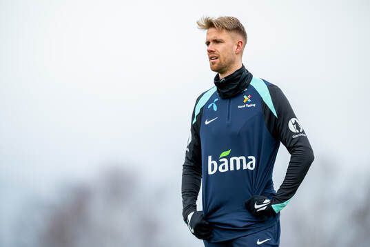 Kristoffer Ajer of the Norwegian national football team