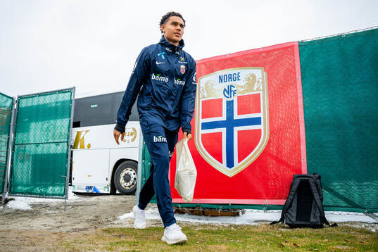Antonio Nusa of the Norwegian national football team