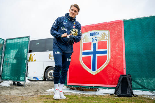 Martin Ødegaard of the Norwegian national football team