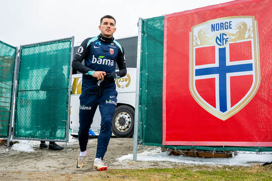 Hugo Vetlesen of the Norwegian national football team