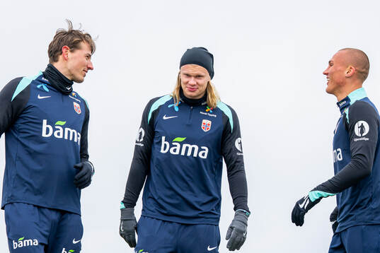 Sander Berge, Erling Braut Haaland and Leo Skiri Østigård