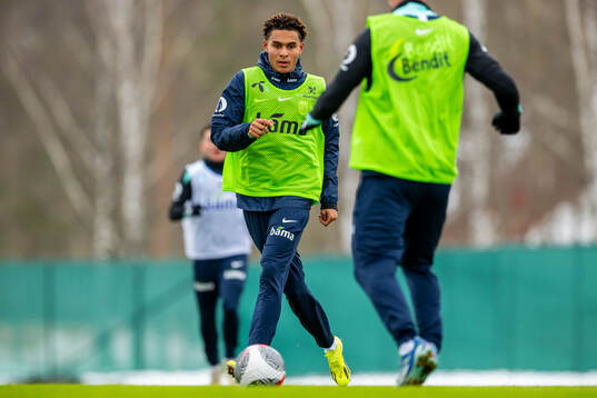 Antonio Nusa of the Norwegian national football team