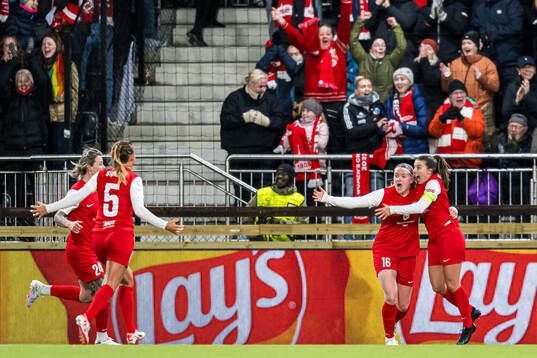 Cecilie Kvamme of Brann celebrates