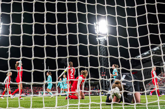 Aurora Mikalsen of Brann looks dejected