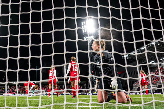 Aurora Mikalsen of Brann looks dejected