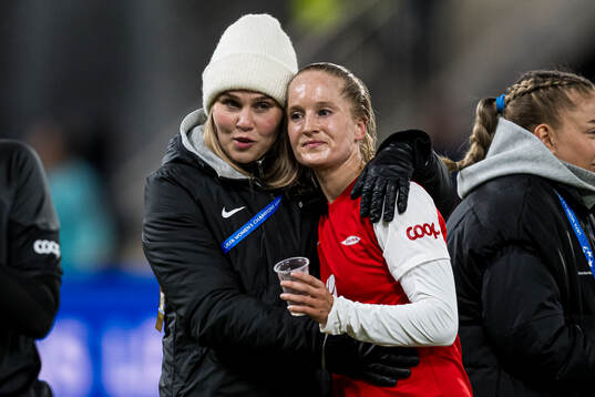 Nanne Ruuskanen and Amalie Eikeland of Brann