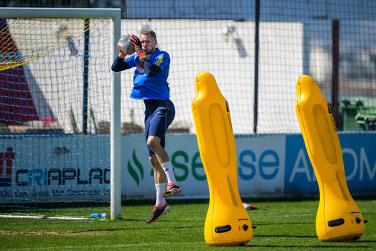 Goalkeeper Robin Olsen of the Swedish men's national