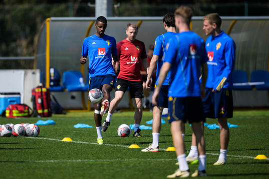 Alexander Isak of the Swedish men's national football team