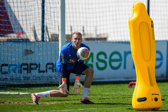 Goalkeeper Robin Olsen of the Swedish men's national