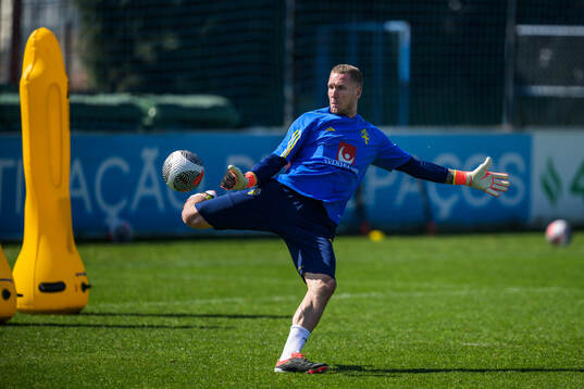 Goalkeeper Robin Olsen of the Swedish men's national