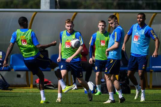 Alexander Isak, Dejan Kulusevski, Mattias Svanberg and Isak