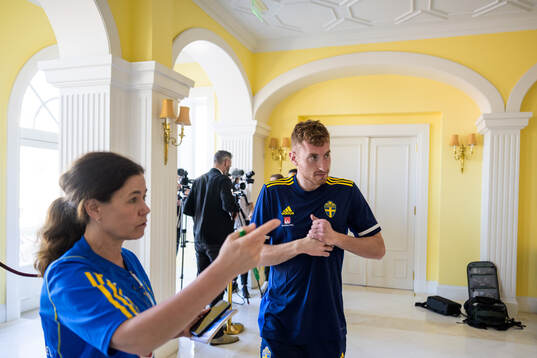 Dejan Kulusevski of the Swedish men's national football team