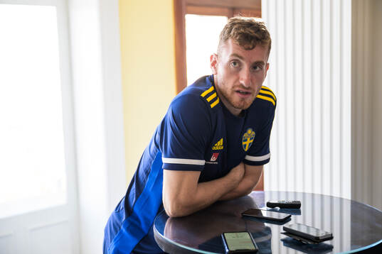 Dejan Kulusevski of the Swedish men's national football team