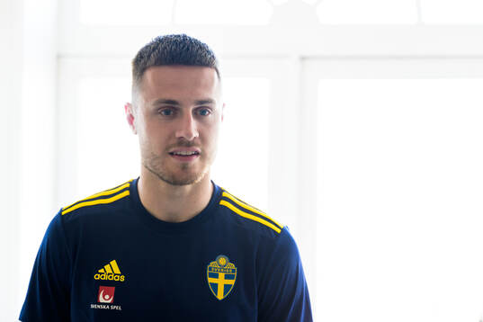 Mattias Svanberg of the Swedish men's national football team