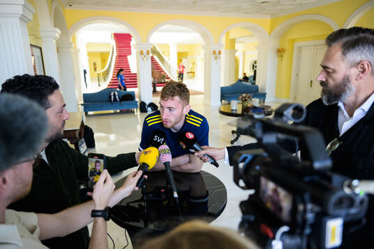 Dejan Kulusevski of the Swedish men's national football team