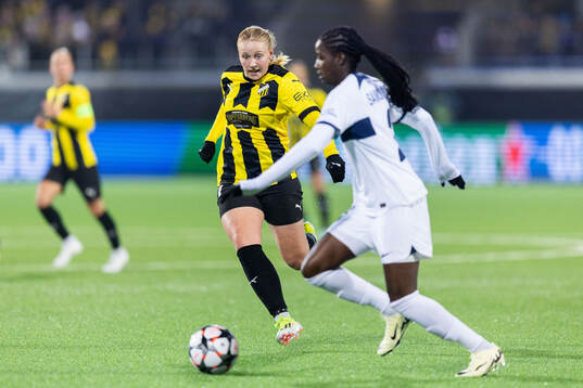 Johanna Fossdalsá Sørensen of Häcken and Tabitha