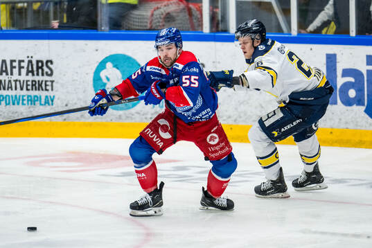 Oskarshamns David Quenneville och HV71s Tommi Tikka