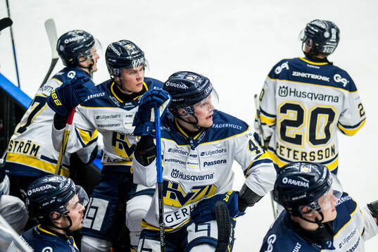 HV71s Oskar Stål-Lyrenäs och Tommi Tikka deppar