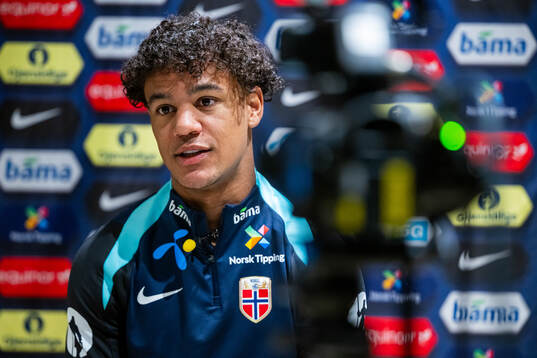 Oscar Bobb of the Norwegian national football team