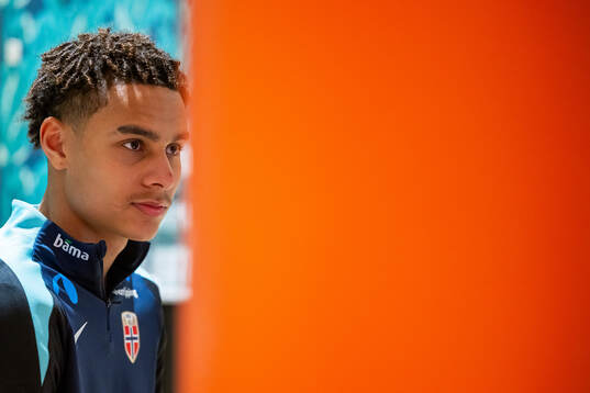 Antonio Nusa of the Norwegian national football team