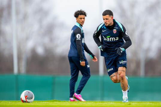 Aron Dønnum of the Norwegian national football team