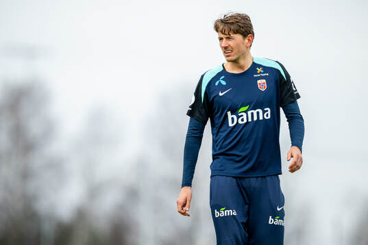 Sander Berge of the Norwegian national football team