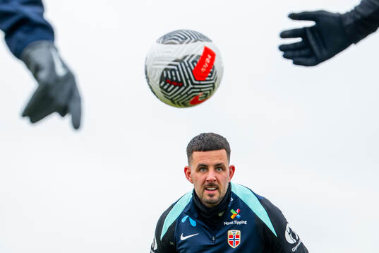 Aron Dønnum of the Norwegian national football team