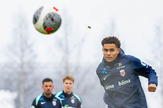 Antonio Nusa of the Norwegian national football team
