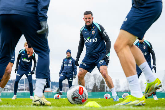 Aron Dønnum of the Norwegian national football team