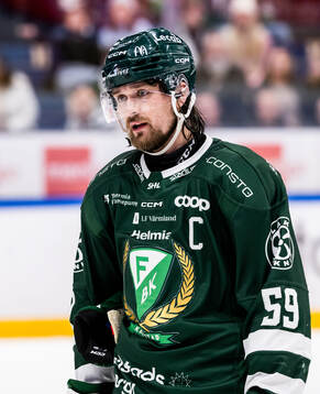 Färjestads Linus Johansson deppar