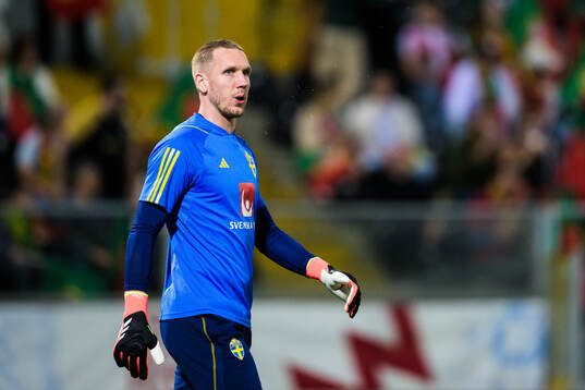 Goalkeeper Robin Olsen of Sweden