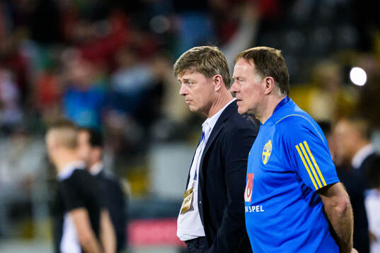 Head coach Jon Dahl Tomasson and assistant coach Remy