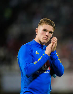 Viktor Gyökeres of Sweden looks dejected