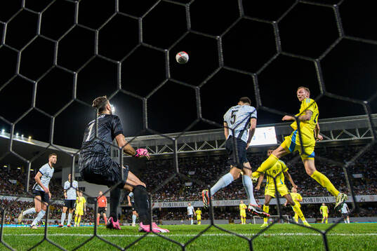 Gustaf Nilsson of Sweden scores 5-2 behind goalkeeper Rui