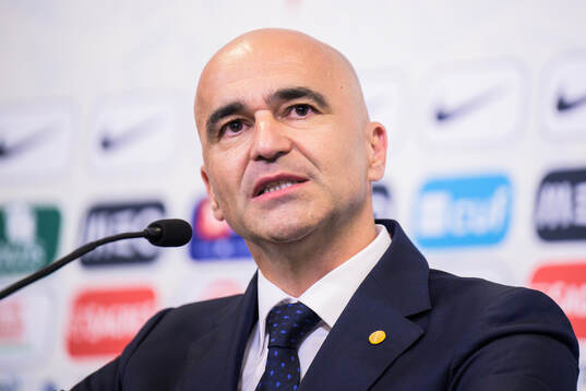 Head coach Roberto Martinez of Portugal at the press