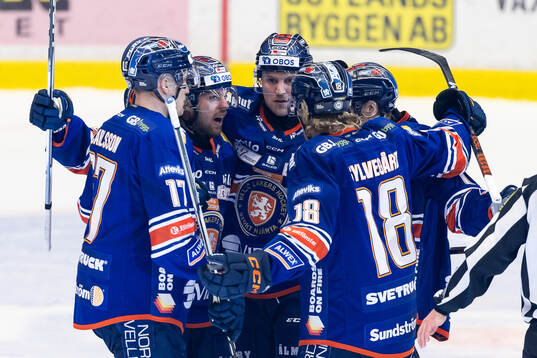 Växjös Gabriel Carlsson, Manuel Ågren, Joel Persson och