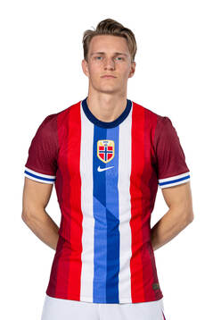 Martin Ødegaard of the Norwegian national football team