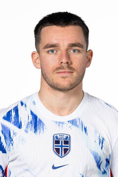 Hugo Vetlesen of the Norwegian national football team poses
