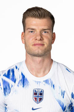 Alexander Sørloth of the Norwegian national football team