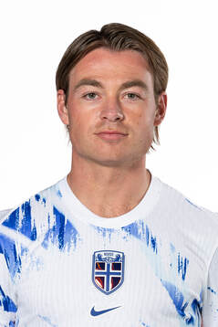 Patrick Berg of the Norwegian national football team poses