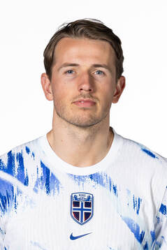 Sander Berge of the Norwegian national football team poses