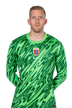 Goalkeeper Egil Selvik of the Norwegian national football