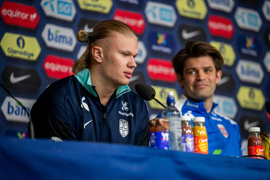 Erling Braut Haaland and Morten Morisbak Skjønsberg, press