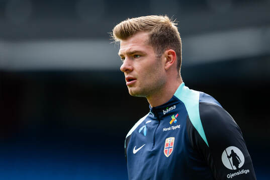 Alexander Sørloth of the Norwegian national football team